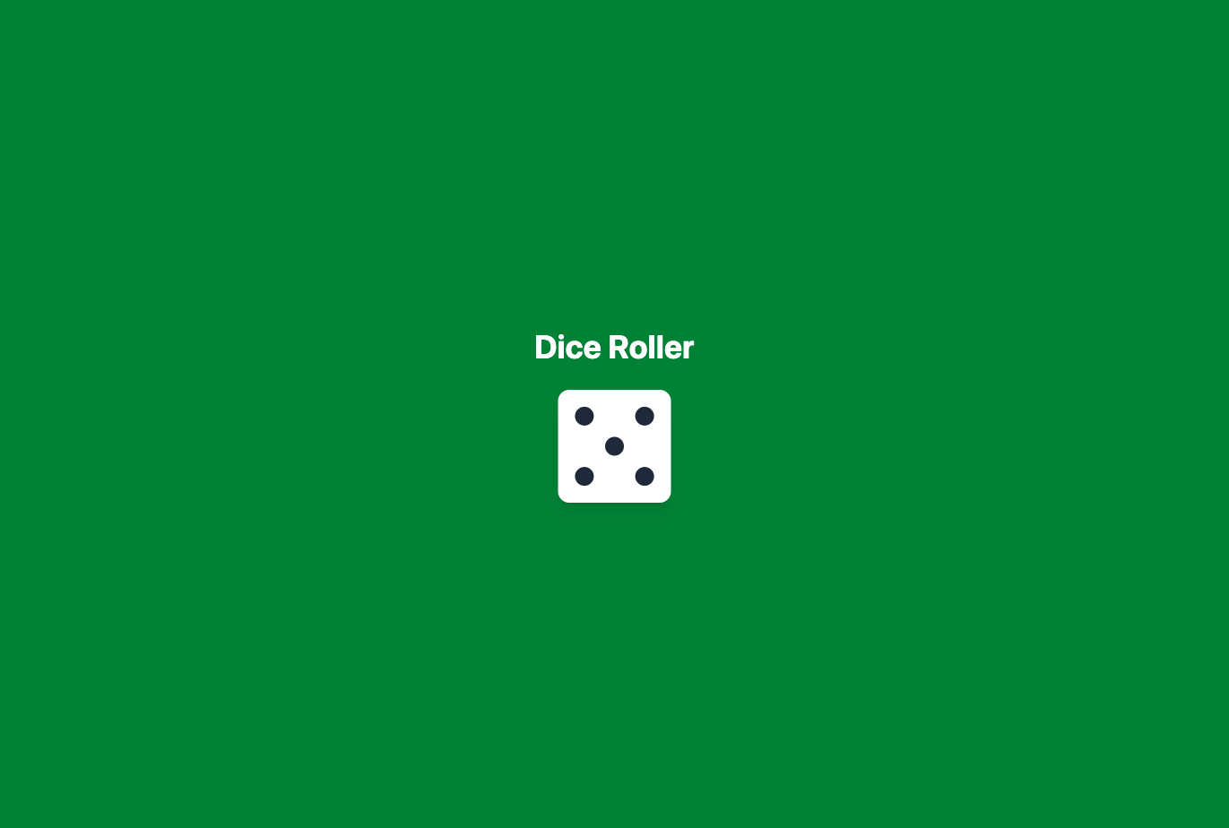 Screenshot of the static die
