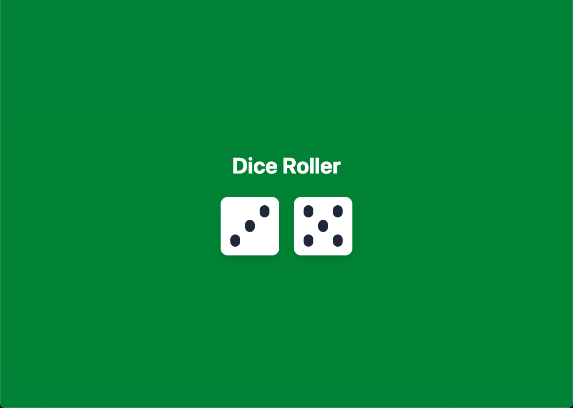 Screenshot of two dice