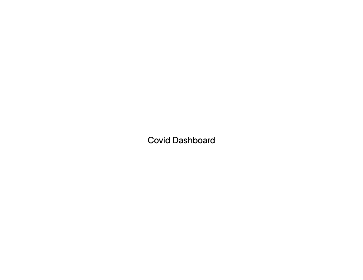 Screenshot of starter template