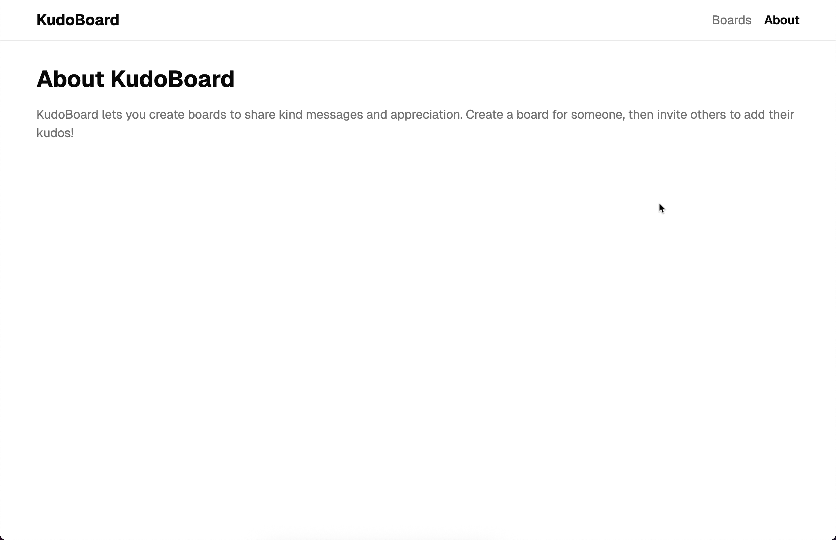 About page with active navigation