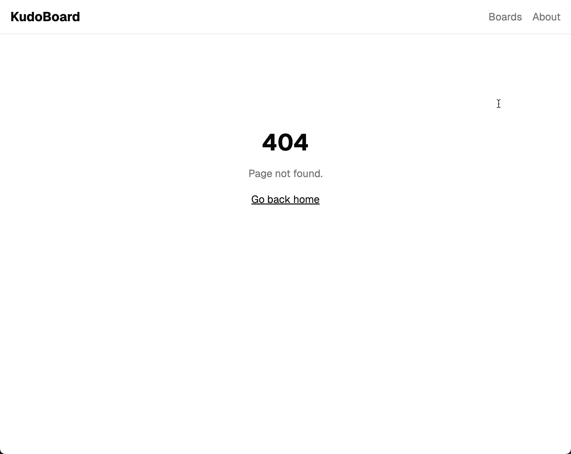 404 page for unknown routes