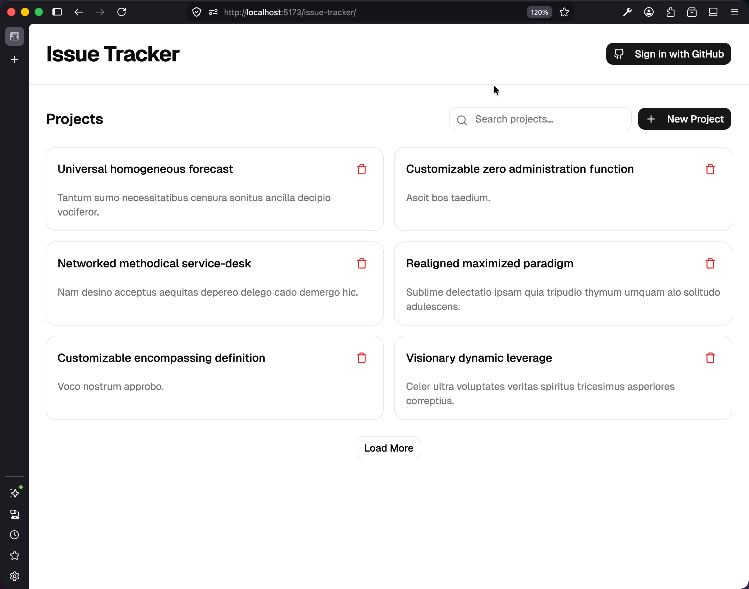 Sign in with GitHub