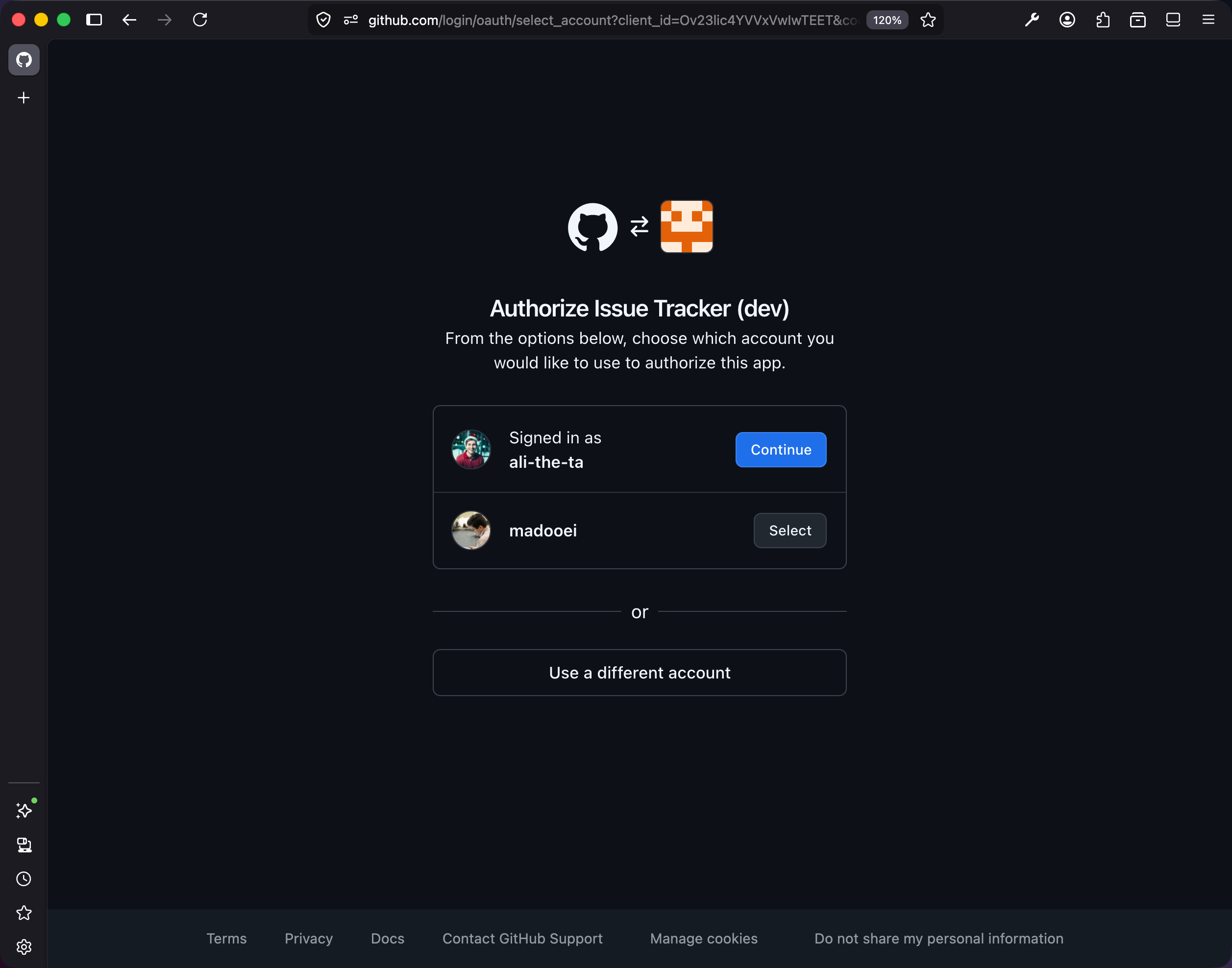GitHub Authorize